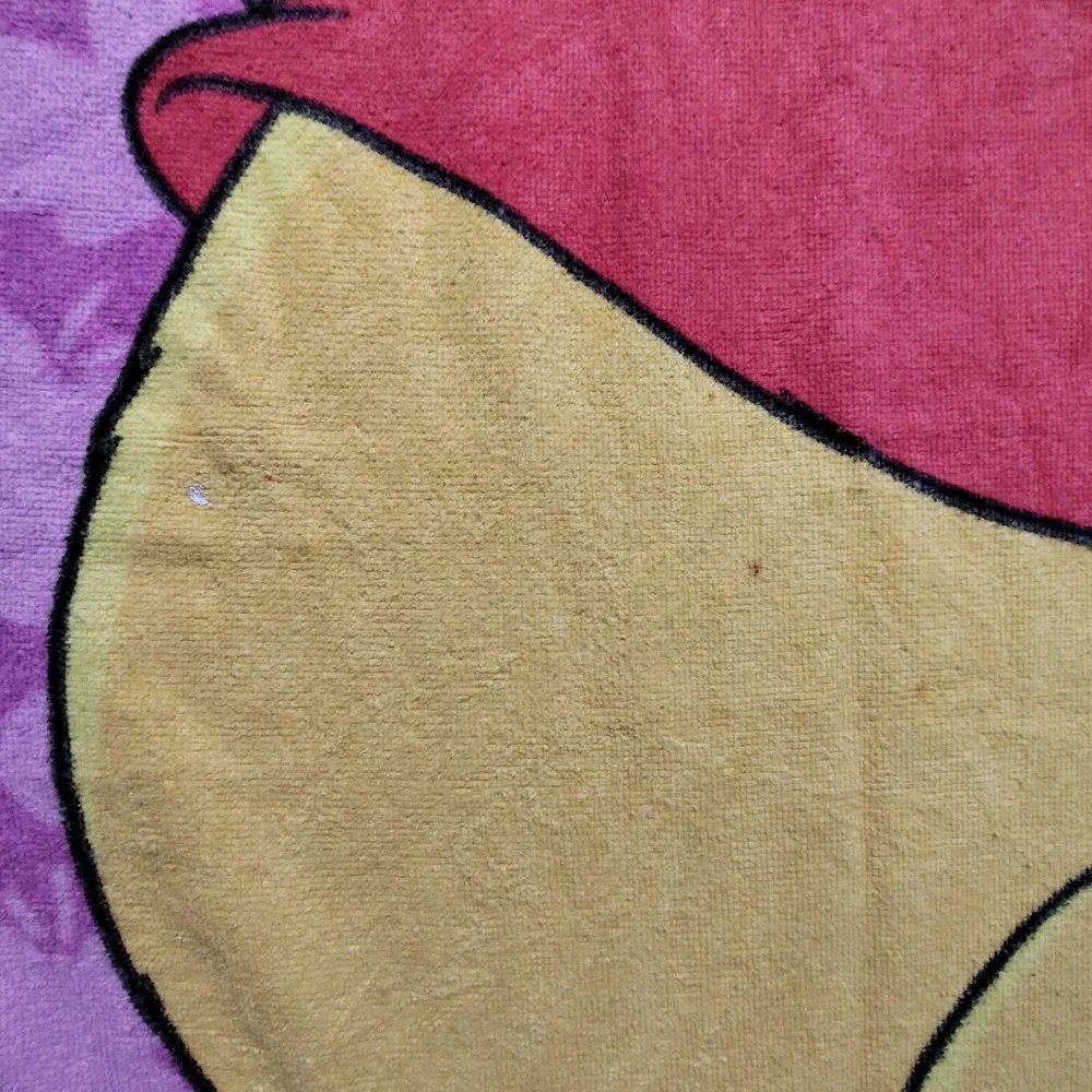 Winnie the Pooh Disney beach towel Who's Watching Who? 100% cotton FLAWS